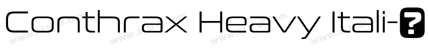 Conthrax Heavy Itali字体转换